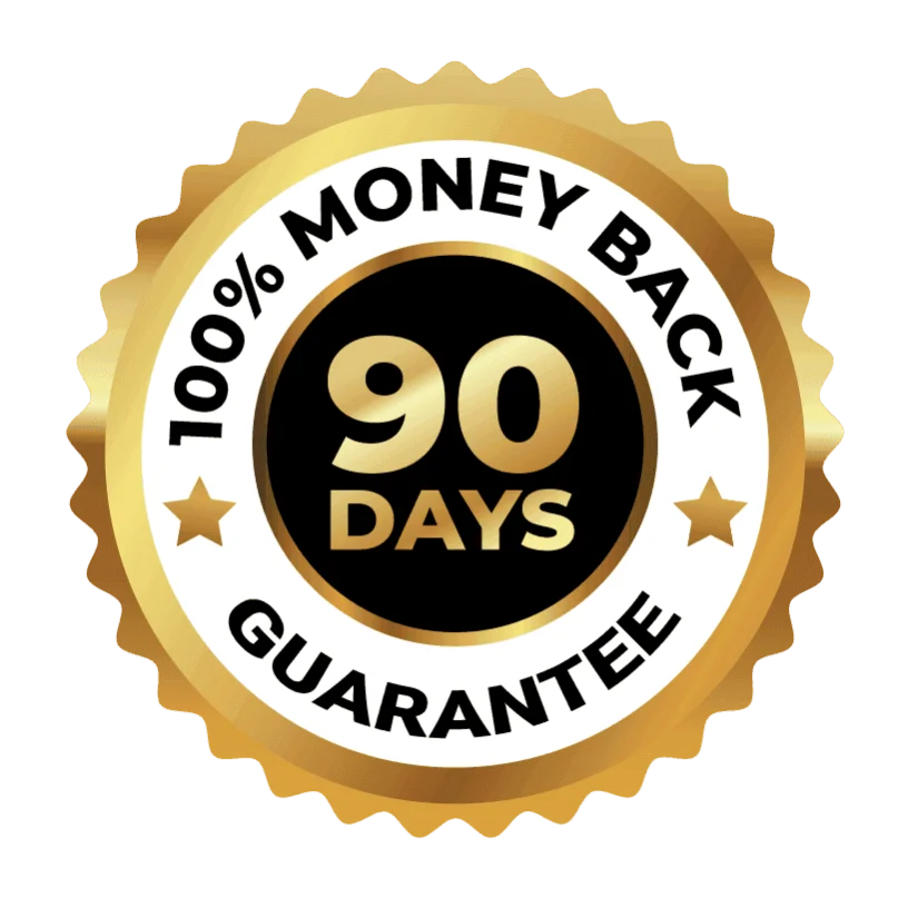 Audifort 90-day money-back guarantee badge